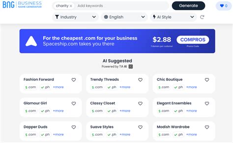 charity business name generator|Charity Name Generator + Name Ideas (2024).